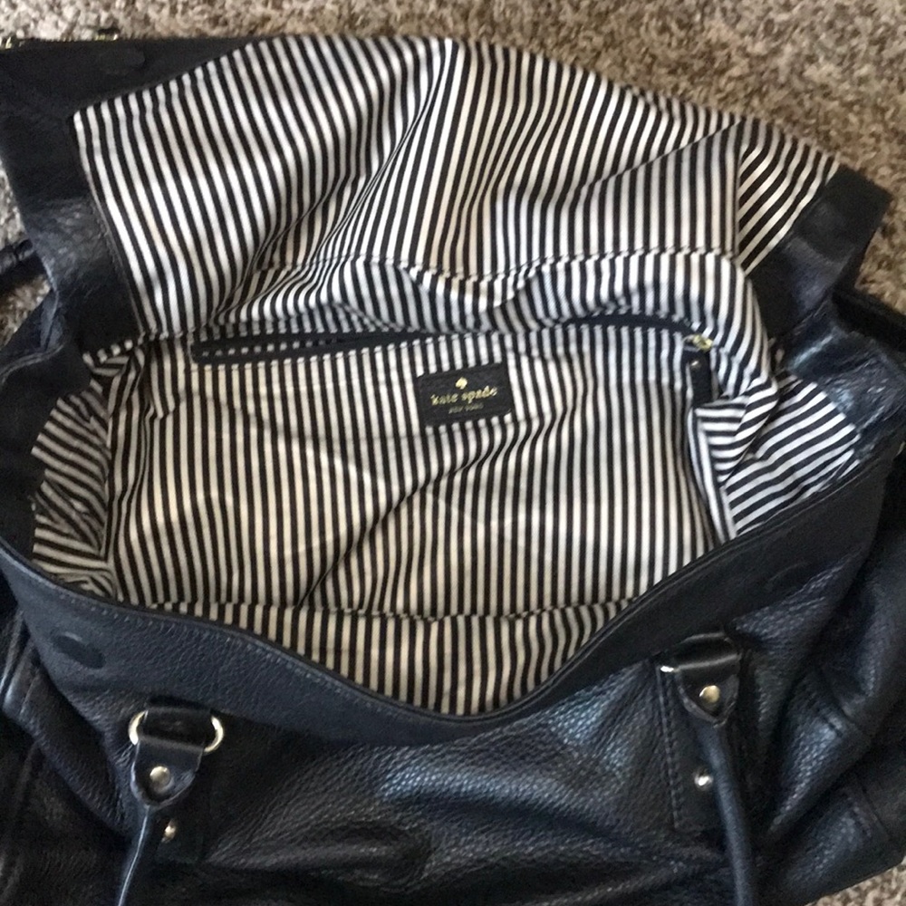 Large Kate Spade leather weekender - Picture 2 of 2